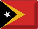 Blechschild 30x40 cm Osttimors East Timor Flagge Fahne Wappen
