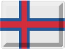 Blechschild 30x40 cm Färöer the Faroe Islands Flagge Fahne Wappen