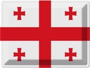 Blechschild 30x40 cm Georgiens Georgia Flagge Fahne Wappen