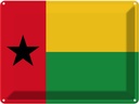 Blechschild 30x40 cm Guinea-Bissaus Guinea-Bissau Flagge Fahne Wappen