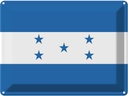 Blechschild 30x40 cm Honduras Flagge Fahne Wappen