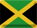 Blechschild 30x40 cm Jamaikas Jamaica Flagge Fahne Wappen
