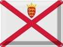Blechschild 30x40 cm Jerseys Jersey Flagge Fahne Wappen