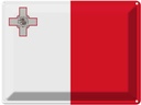 Blechschild 30x40 cm Maltas Malta Flagge Fahne Wappen