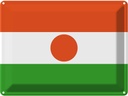 Blechschild 30x40 cm Nigers Niger Flagge Fahne Wappen
