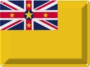 Blechschild 30x40 cm Niues Niue Flagge Fahne Wappen