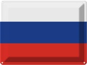 Blechschild 30x40 cm Russlands Russia Flagge Fahne Wappen
