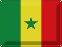 Blechschild 30x40 cm Senegal Flagge Fahne Wappen