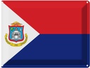 Blechschild 30x40 cm Sint Maartens Maarten Flagge Fahne Wappen