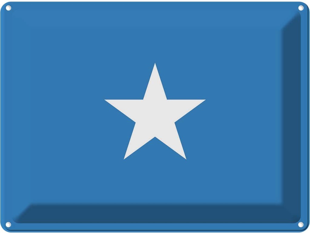 Blechschild 30x40 cm Somalias Somalia Flagge Fahne Wappen