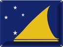 Blechschild 30x40 cm Tokelaus Tokelau Flagge Fahne Wappen