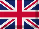 Blechschild 30x40 cm Union Jack United Kingdom Flagge Fahne Wappen