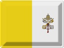Blechschild 30x40 cm Vatikanstadt Vatican City Flagge Fahne Wappen