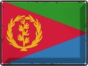 Blechschild 30x40 cm Eritreas Retro Eritrea Flagge Fahne Wappen