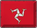 Blechschild 30x40 cm Isle of Wappen Man Retro Flagge Fahne