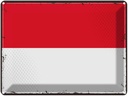 Blechschild 30x40 cm Monacos Retro Monaco Flagge Fahne Wappen