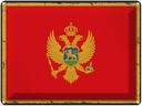 Blechschild 30x40 cm Montenegro Retro Flagge Fahne Wappen