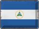 Blechschild 30x40 cm Nicaraguas Retro Nicaragua Flagge Fahne Wappen
