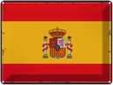 Blechschild 30x40 cm Spaniens Retro Spain Flagge Fahne Wappen