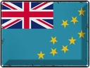 Blechschild 30x40 cm Tuvalus Retro Tuvalu Flagge Fahne Wappen