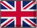 Blechschild 30x40 cm Union Jack Retro United Kingdom Flagge Fahne Wappen
