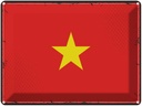 Blechschild 30x40 cm Vietnams Retro Vietnam Flagge Fahne Wappen