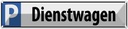 Blechschild 10x46 cm Dienstwagen Parkplatzschild