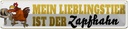 Blechschild 10x46 cm mein Lieblingstier Zapfhahn Bier Spruch Zitat