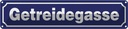 Blechschild 10x46 cm Getreidegasse Dekoration
