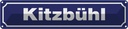 Blechschild 10x46 cm Kitzbühl Beruf Arbeit