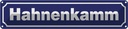 Blechschild 10x46 cm Hahnenkamm