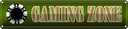 Blechschild 10x46 cm Gaming Zone Dekoration