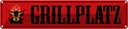 Blechschild 10x46 cm Grillpltz Grillen Geschenk Spruch Zitat