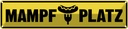 Blechschild 10x46 cm Mampf Platz Essen Restaurant Trinken