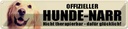 Blechschild 10x46 cm offizieller Hunde Narr glücklich Spruch Zitat