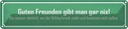 Blechschild 10x46 cm guten Freunden gibt man gar nix Spruch Zitat