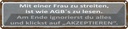 Blechschild 10x46 cm mit Frau streiten wie AGB lesen Spruch Zitat