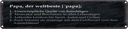 Blechschild 10x46 cm Papa der weltbeste Beschützer Spruch Zitat