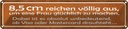 Blechschild 10x46 cm 8,5cm reichen aus Frau glücklich Spruch Zitat