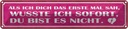Blechschild 10x46 cm als ich dich das erste Mal sah Spruch Zitat