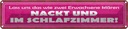 Blechschild 10x46 cm Zwei nackt und im Schlafzimmer Dekoration Spruch Zitat
