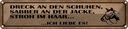 Blechschild 10x46 cm Dreck Shuhen Stroh Haar Reiter Dekoration Spruch Zitat