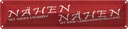 Blechschild 10x46 cm Nähen ist kein Hobby Dekoration Spruch Zitat