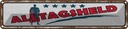 Blechschild 10x46 cm 5 Sterne Alltagsheld Dekoration Spruch Zitat