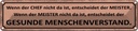 Blechschild 10x46 cm wenn der Chef nicht da Meister Dekoration Spruch Zitat