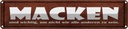 Blechschild 10x46 cm Macken sind wichtig um nicht wie Spruch Zitat