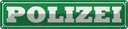 Blechschild 10x46 cm Polizei Beruf Arbeit