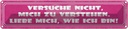 Blechschild 10x46 cm versuche nicht mich zu verstehen Spruch Zitat