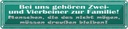 Blechschild 10x46 cm Bei uns gehören Zwei- und Vierbeiner Spruch Zitat