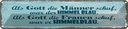 Blechschild 10x46 cm Gott Männer Frauen schuf Himmel Spruch Zitat